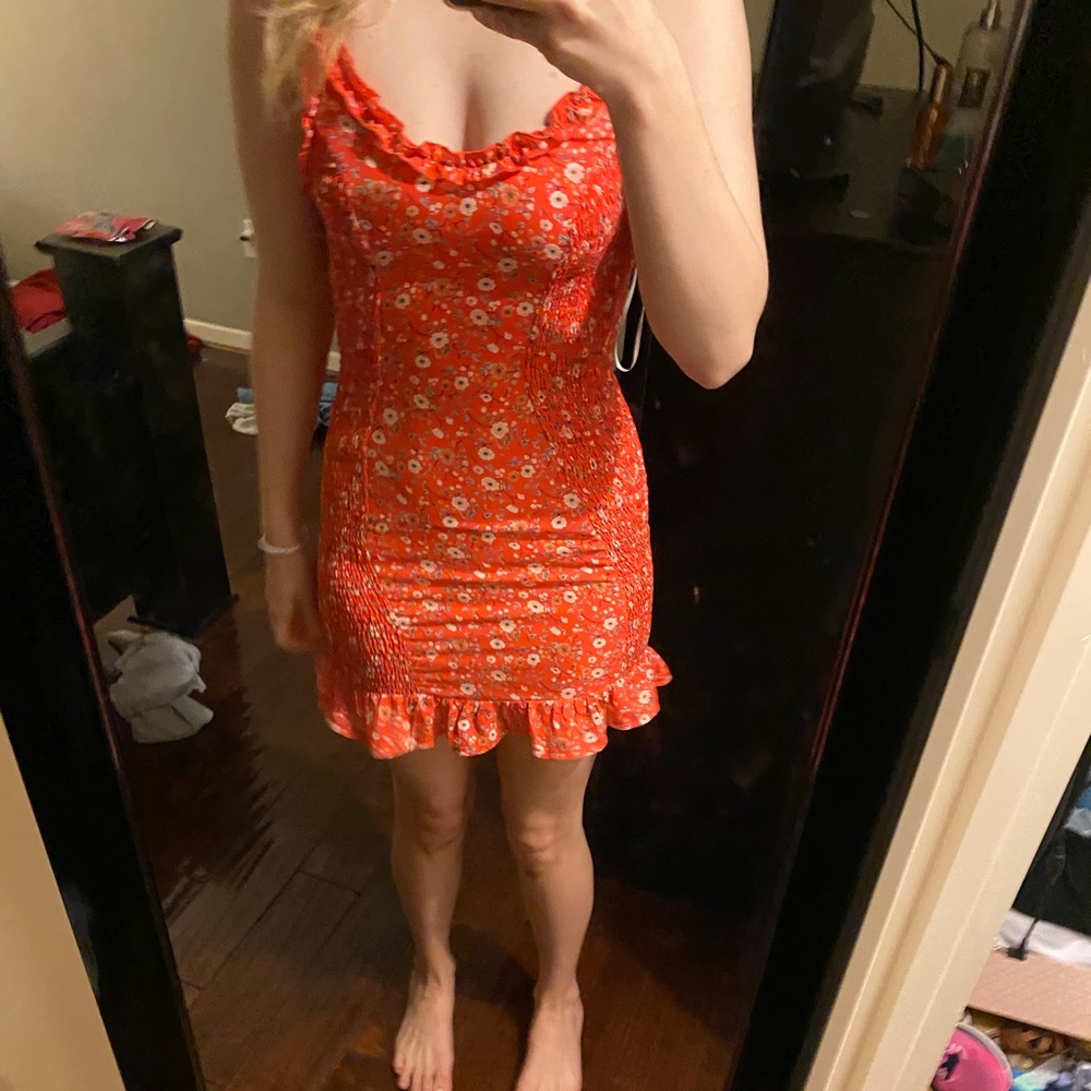 Princess Polly Red floral dress